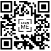 The image shows two QR codes with a white square and a black border.